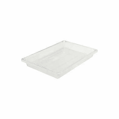 Rubbermaid 5 gal Food Boxes Clear Polycarb Food Box 26" X 18 X 3.5" 6 Pack Case
