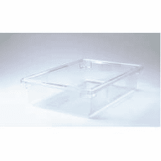 Rubbermaid 8.5 gal Food Boxes Clear Polycarb Food Box  26" x 18" x 6" 