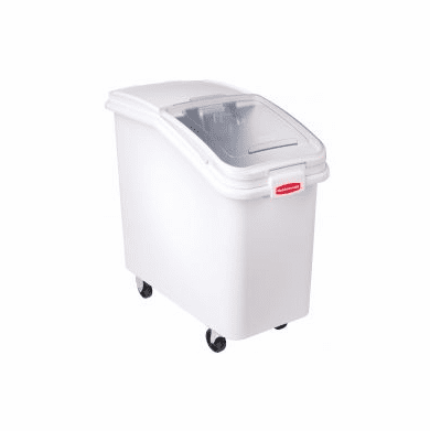 Rubbermaid Ingredient Bins Slant Front Bin Sliding Lid 32oz Scoop 3 1/2 cu ft