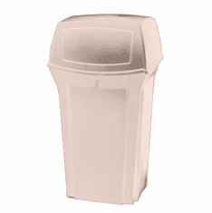Rubbermaid Ranger Classic 35 Gallon Container with Door -Beige or Black