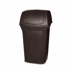 Rubbermaid Ranger Classic 45 Gallon Container with Door -Beige