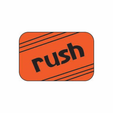 Rush  Label 4 x 3