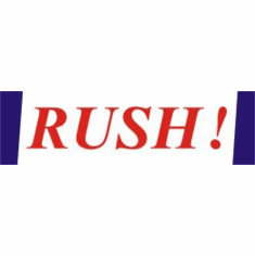  Rush, mailing label