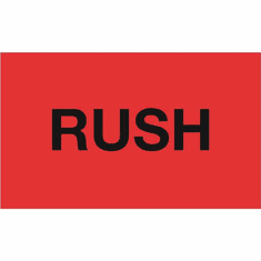 Rush mailing label 3 x 5