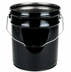 Rust-Inhibitor Unlined 5 Gallon Open-Head Steel Pails