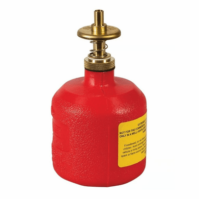 Safety Dispenser Cans Allow One-Hand Operation 8 oz. Red