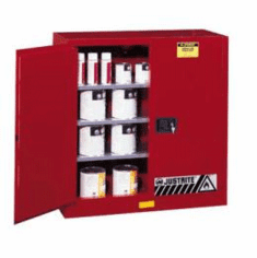 Safety Storage Cabinets Class III Combustibles Sliding self-closing door  44 x 43 x 18