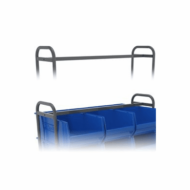 Secure Bar for 12 Bin Cart, 1 1/2" x 78" x 1 1/2", Fits 8R214CS1878 or 8R214CS2878