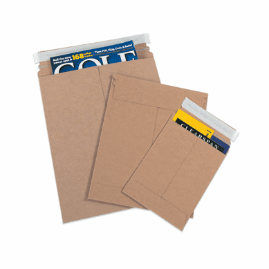 Self-Seal Kraft Flat Mailers 9" x 11 1/2", 100 Case Pack