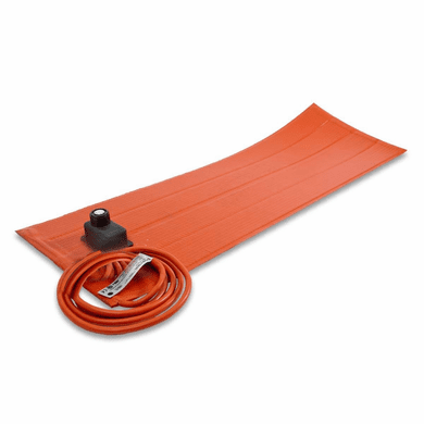 Silicone Rubber Heating Blanket with Control 120v 180w 6 in 24 in 160F | With Pressure Sensitive Adhesive, For Plastic  Surfaces, No Plug <br><font color="#008000" >Free Shipping</font>