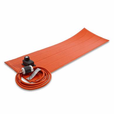 Silicone Rubber Heating Blanket with Control 120v 270w 6 in 36 in 160F | With Pressure Sensitive Adhesive, For Plastic Surfaces, With Plug <br><font color="#008000" >Free Shipping</font>