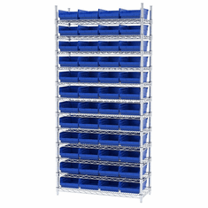 Single-Sided Rack Pick Rack Systems For 30150 Bins: 11-5/8 x 8-3/8 x 4