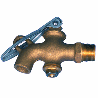 Solid Brass Drum Faucet Plain No Threads Outlet