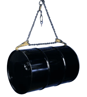 Spark-Resistant Drum Sling Lifts Drum Horizontally