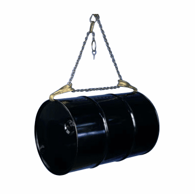 Spark-Resistant Drum Sling Lifts Drum Horizontally