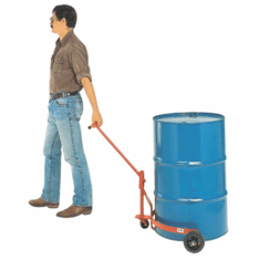 Spill Free Drum Truck for Open Drums, Moldon Rubber Wheels
