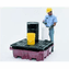 SpillKing Spill Containment System Flat Deck Pallet  51 x 51 x 17 1/2  With Drain Plug