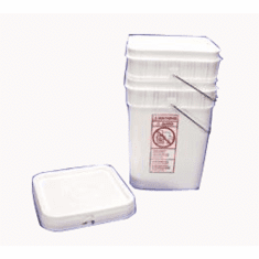 Square 4 Gallon Plastic Pail-FREE SHIPPING