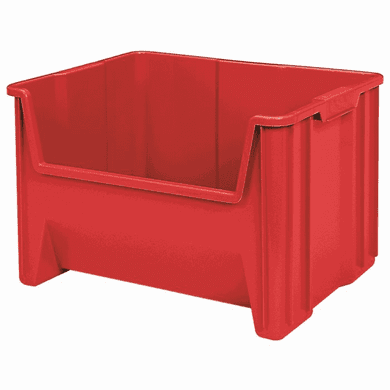 Stak-N-Store Container Bins -3 Pack-Red-MEDIUM<br>OD:12-7/16"H x 15-1/4"L x 19-7/8"W  This SIze Discontinued