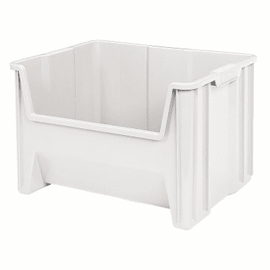 Stak-N-Store Container Bins -3 Pack-White-MEDIUM<br>OD:12-7/16"H x 15-1/4"L x 19-7/8"W  <br>This SIze Discontinued