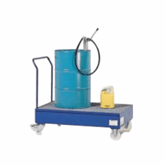 Steel Containment Carts 1-drum cart  34 x 34 x 40
