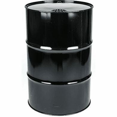 Steel Drum 55 Gal Closed-Top | Black with Rust Inhibitor Lining | Black, Blue Or Gray