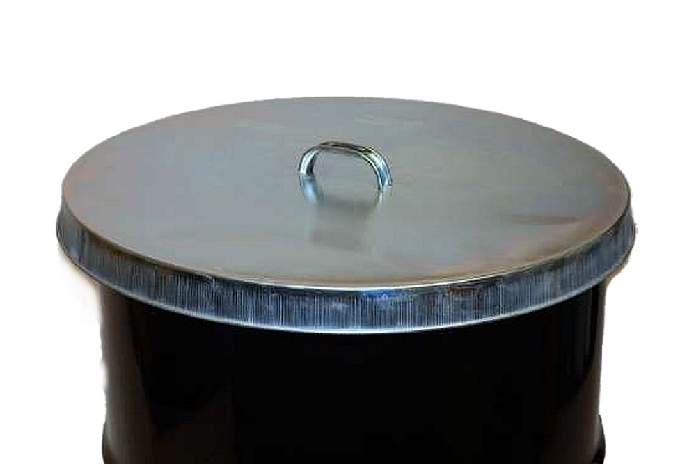 Galvanized Steel Drum Covers for 55 Gallon OpenHead Barrel 26 Gauge