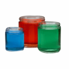 Straight Sided Glass Jars