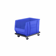 Super Size AkroBins Dolly 16 7/8" x 10 11/16" x 7 3/8" x 15 1/2" 3 Pack Blue