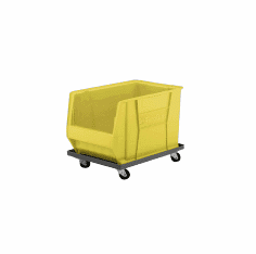 Super Size AkroBins Dolly 26 1/8" x 16 9/16" x 11 3/8" x 24 3/4"  Yellow