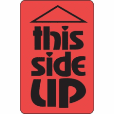 This Side Up Label 2 x 3