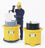 Ultra Spill Collector Moves With a Pallet Jack or Forklift