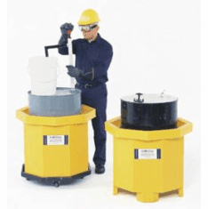 Ultra Spill Collector Moves With Pallet Jack or Forklift Pallet Jack Spill Collector