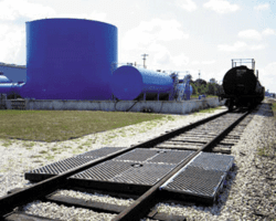 Railcar Spill Containment Track Pans