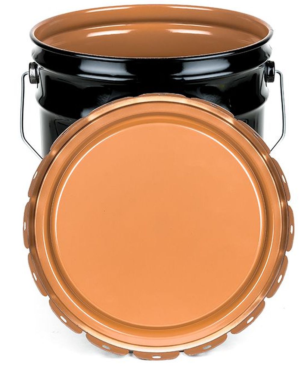 UN Rated Epoxy Lined 5 Gallon OpenHead Steel Pail with Lug Cover 26