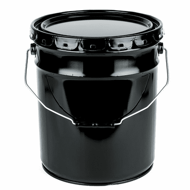 Unlined Rust-Inhibitor 5 Gallon Open-Head Steel Pails w/ Lug Cover <br>41-53715-5LUG