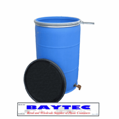 Used Reconditioned 55 Gal Open Head w/Bulkhead and Faucet<strong><font color="#FF0000"> Free Shipping</font></strong>