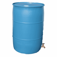 55 Gallon Reconditioned Plastic Drum Blue
