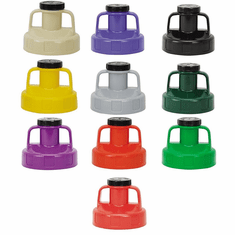 Utility Lid Oil Safe Color Coded Lids | Multi purpose Oil Safe lid with large outlet hole (approx. 2") 