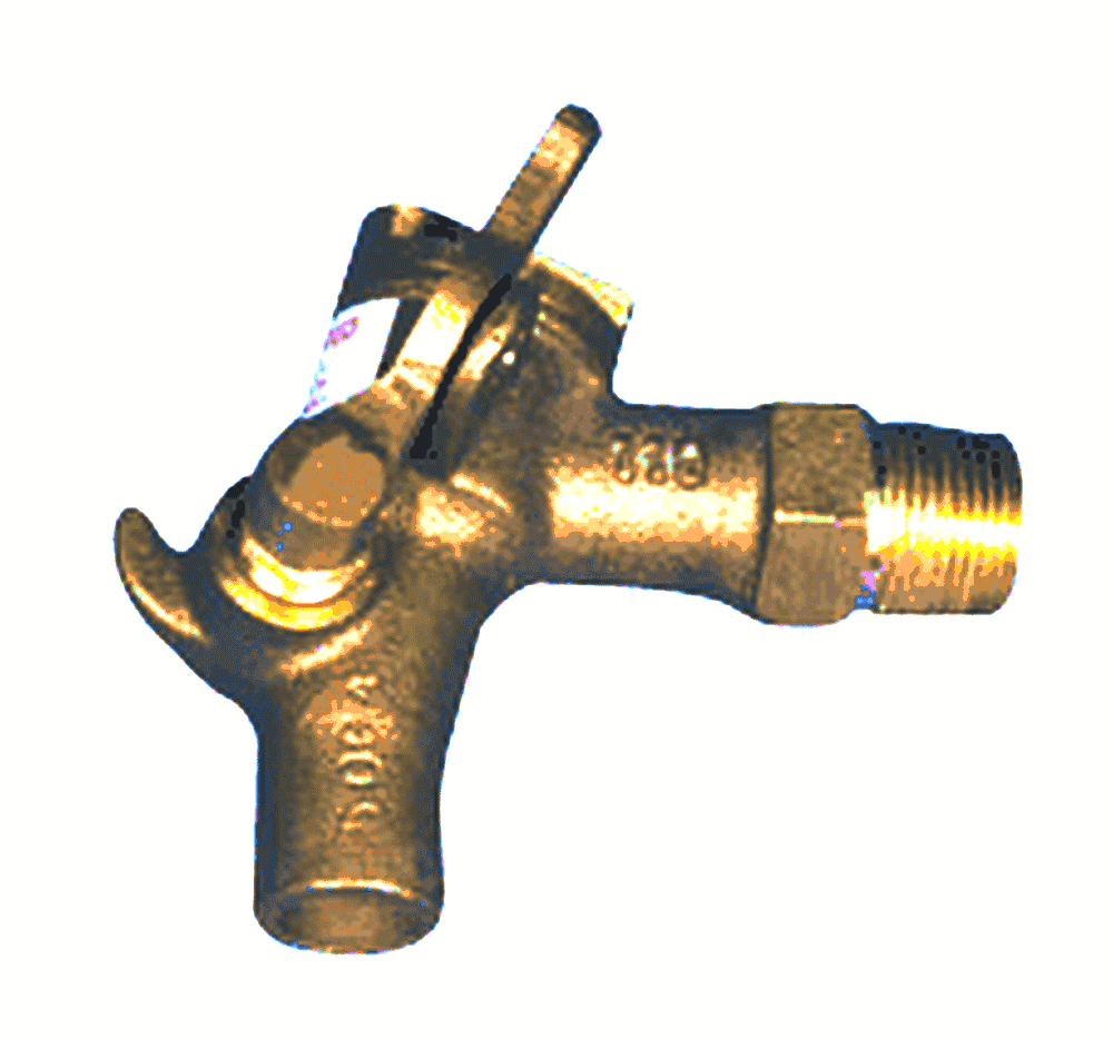 SelfClosing Solid Brass Drum Faucet 3/4 inch NPT Inlet with Viton Seals