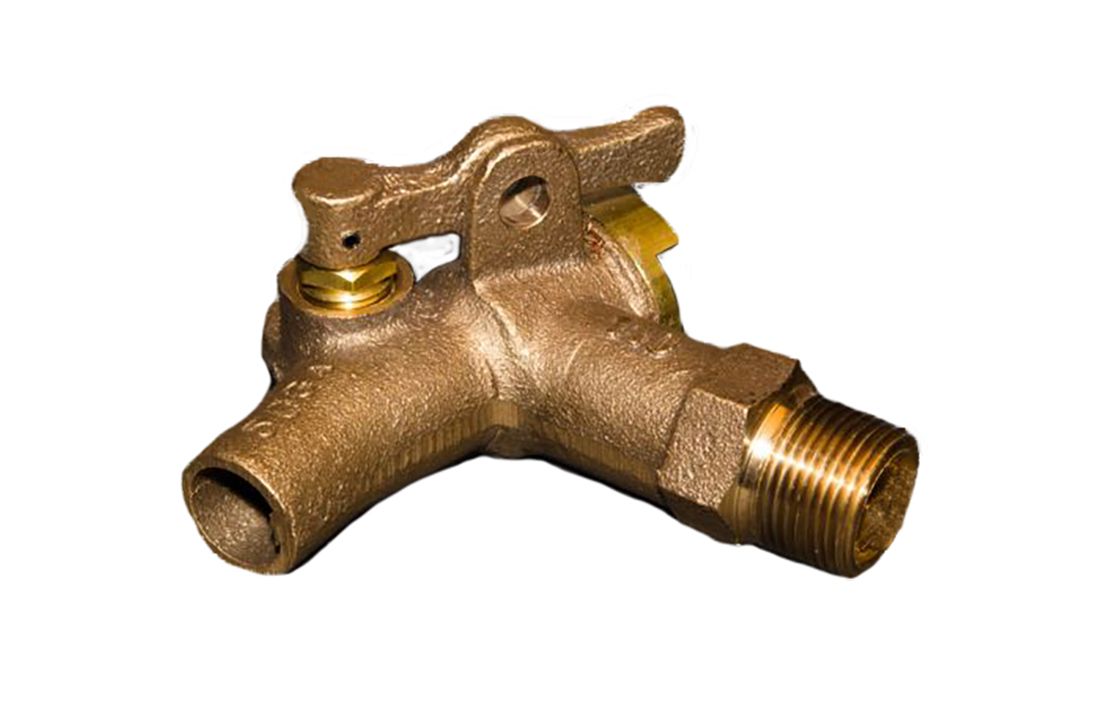 SelfClosing Solid Brass Drum Faucet 3/4 inch NPT Inlet with Viton Seals