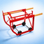 Welded Combination Drum Cradle, Hard Rubber Wheels