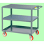 Welded Service Cart Flat Flush Shelf | 3 Shelves  18" x 24"