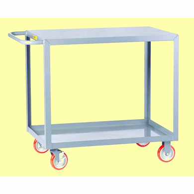 Welded Service Cart Flush/Flat Shelf |  2 Shelves  30" x 48"