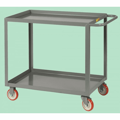 Welded Service Cart Shelf Lip Shelves  2 Shelves  18" x 24"