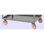 Welded Service Cart Shelf Lip Shelves  3 Shelves  24" x 36"