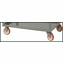 Welded Service Cart With Shelf Lip |  3 Shelves  24" x 48"