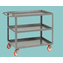 Welded Service Cart with Shelf Lip |  3 Shelves  30" x 48"