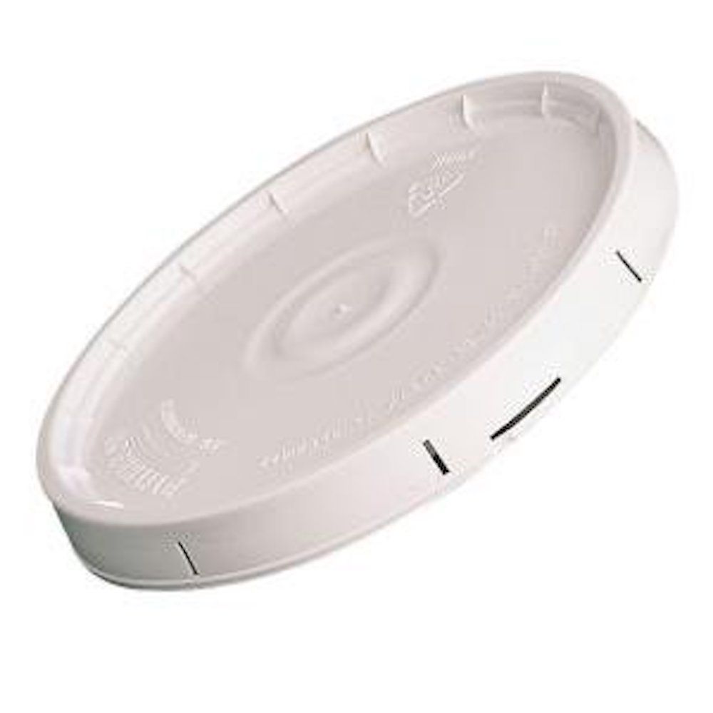 White 5 Gallon Buckets and Flat Lids Food Grade Combo 6 Pack Special