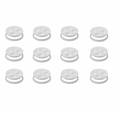 White Gamma Seal Lids  - Case of 12<br><font color="green"> FREE SHIPPING</font color>
